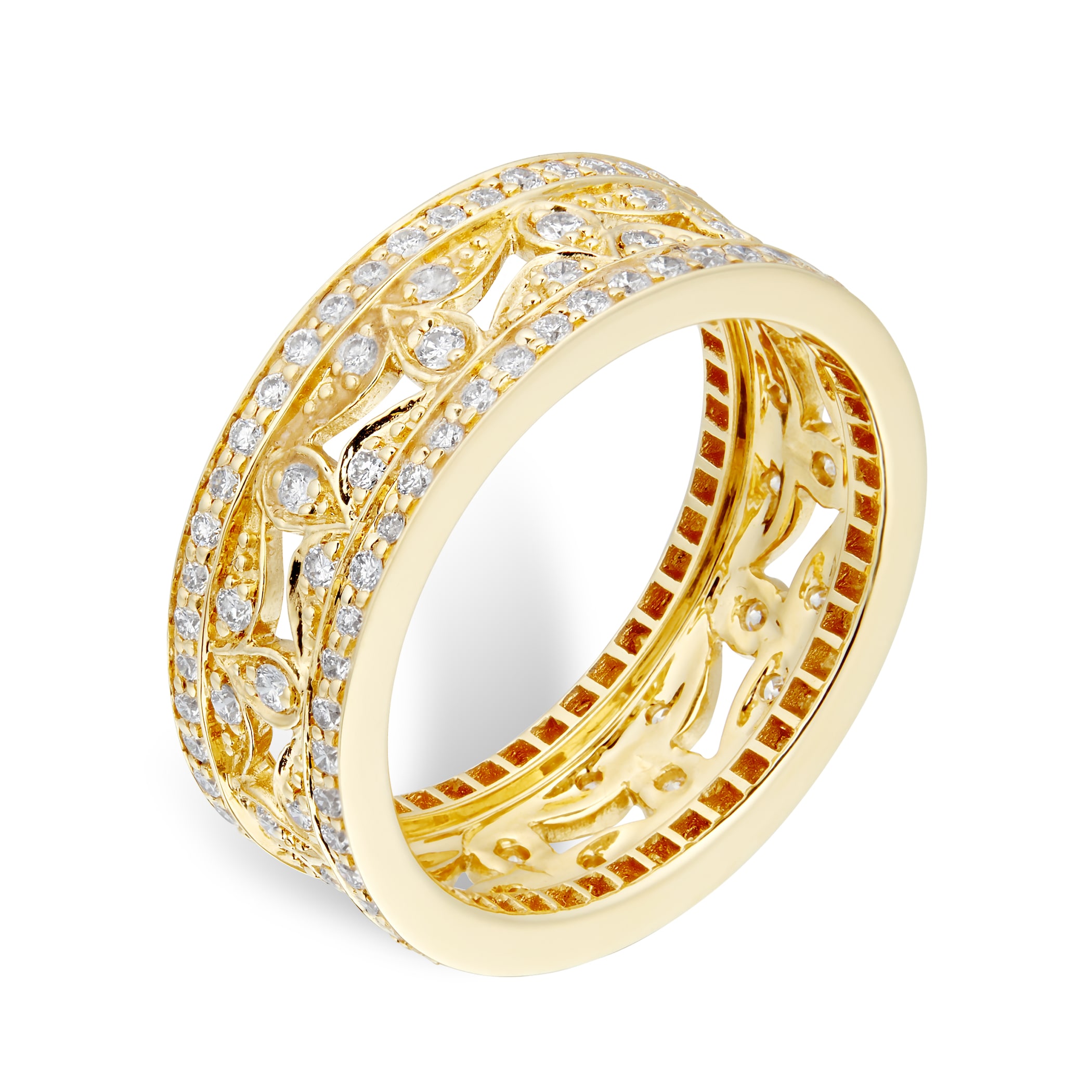 Mappin & Webb Empress 18ct Yellow Gold 0.95cttw Diamond Band Ring