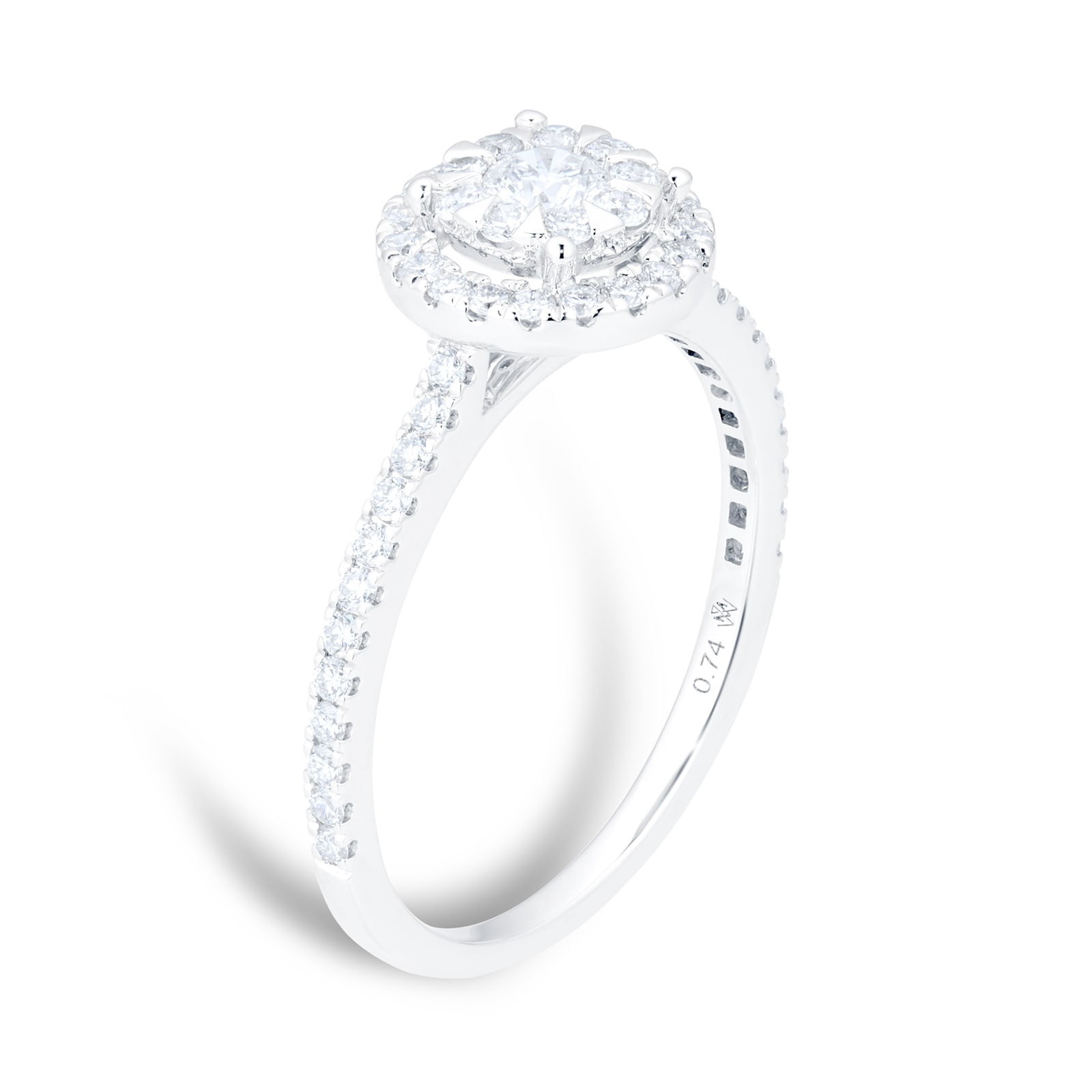 Mappin & Webb Masquerade 18ct White Gold 0.74cttw Diamond Ring