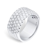 Mappin & Webb 18ct White Gold 2.07ct 5 Row Eternity Ring