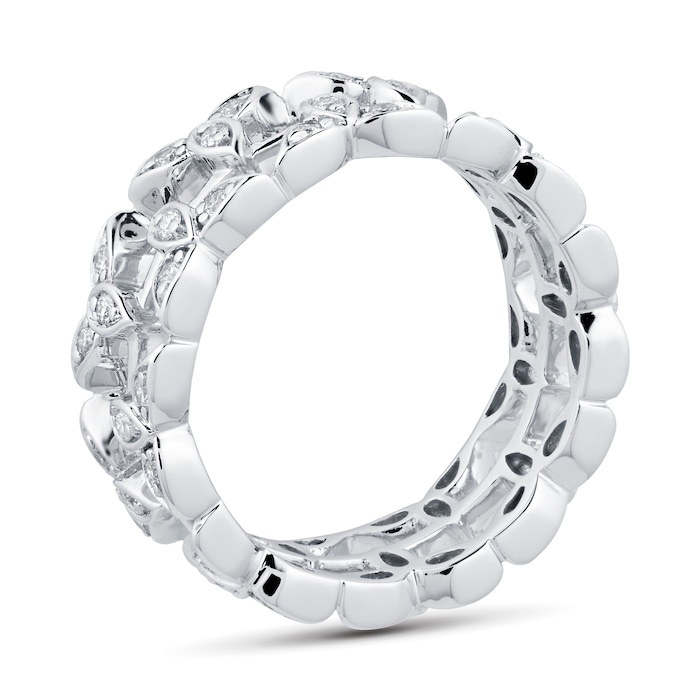 Mappin & Webb Empress 18ct White Gold 0.43cttw Diamond Ring - Ring Size J