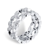 Mappin & Webb Empress 18ct White Gold 0.43cttw Diamond Ring - Ring Size J