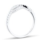 Goldsmiths 18ct White Gold 0.30cttw Knot Infinity Diamond Ring