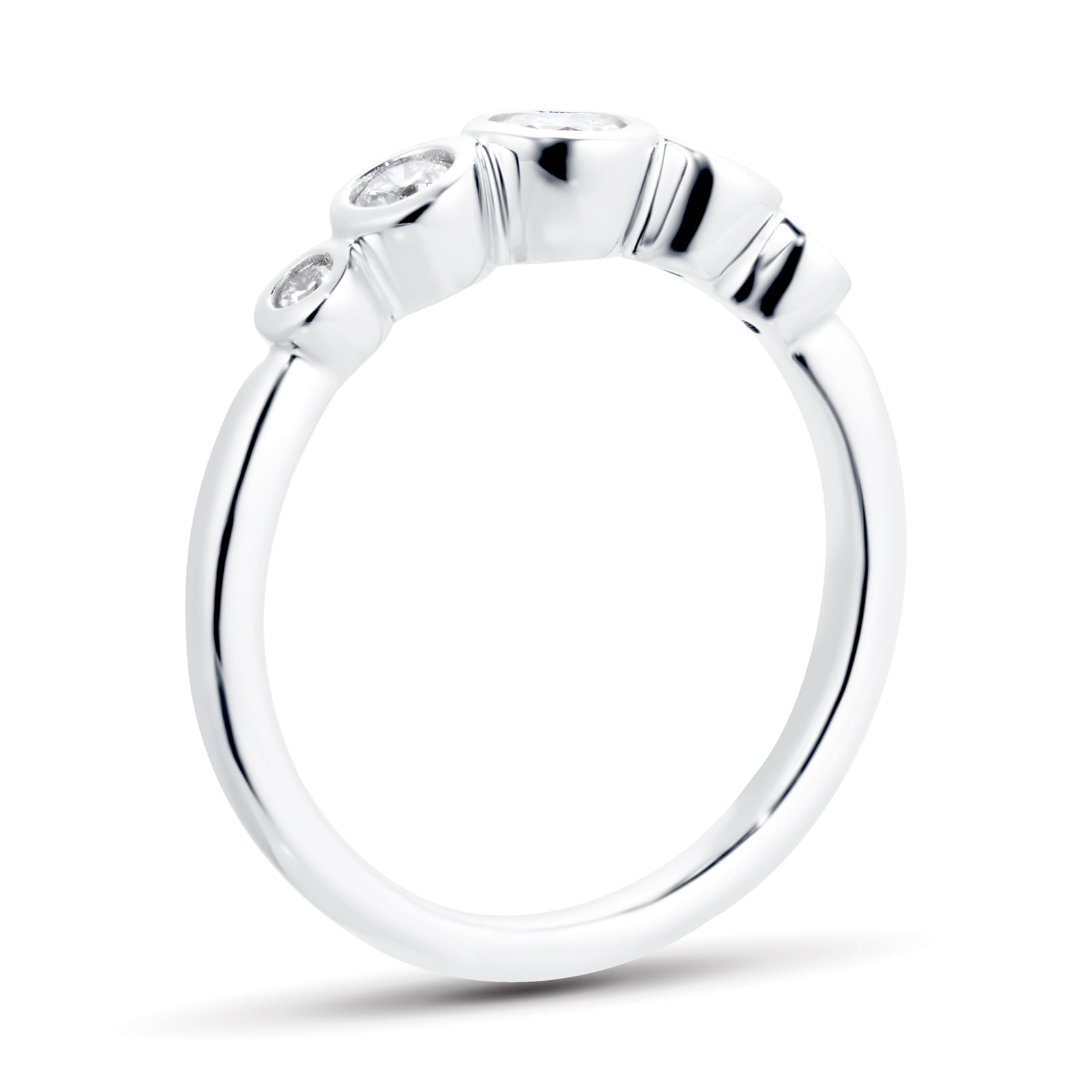 Mappin & Webb Gossamer 18ct White Gold 0.50cttw Five Stone Diamond Ring Mappin & Webb Gossamer 18ct White Gold 0.50cttw Five Stone Diamond Ring