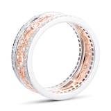 Mappin & Webb Empress 18ct White & Rose Gold 0.95cttw Diamond Eternity Ring