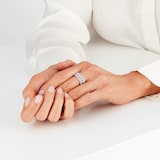 Mappin & Webb Vinea 18ct White Gold 1.00cttw Diamond Cuff Ring - Ring Size K