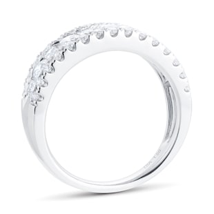 Mappin & Webb 18ct White Gold 2.95cttw Brilliant Cut Wide Dress Ring