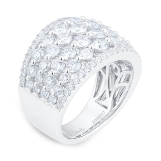 Mappin & Webb 18ct White Gold 2.95cttw Brilliant Cut Wide Dress Ring Mappin & Webb 18ct White Gold 2.95cttw Brilliant Cut Wide Dress Ring