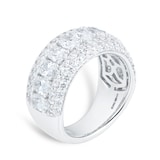 Mappin & Webb 18ct White Gold 3.28cttw Multi Row Diamond Dress Ring