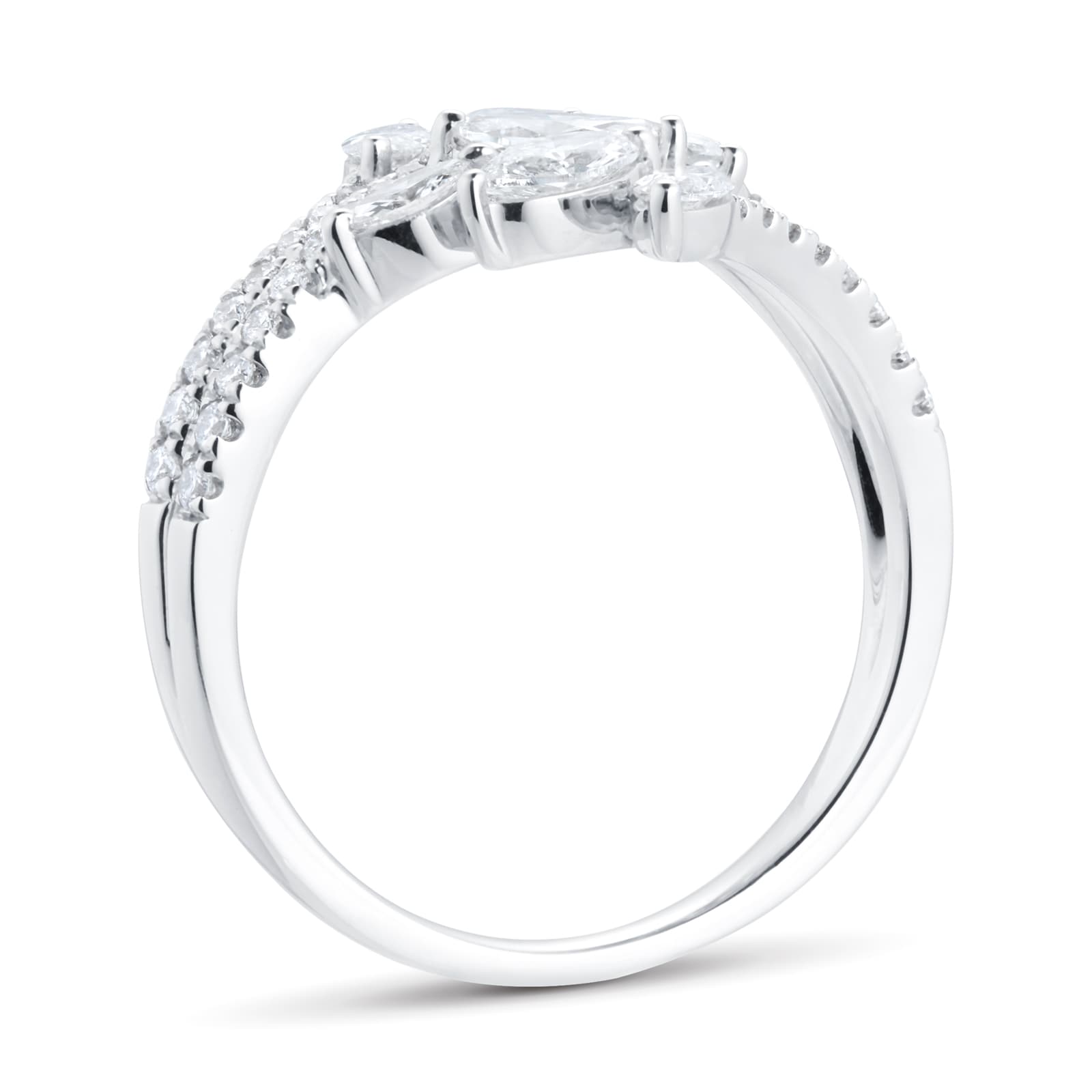 Mappin & Webb Vinea 18ct White Gold 1.00cttw Diamond Vine Ring Mappin & Webb Vinea 18ct White Gold 1.00cttw Diamond Vine Ring