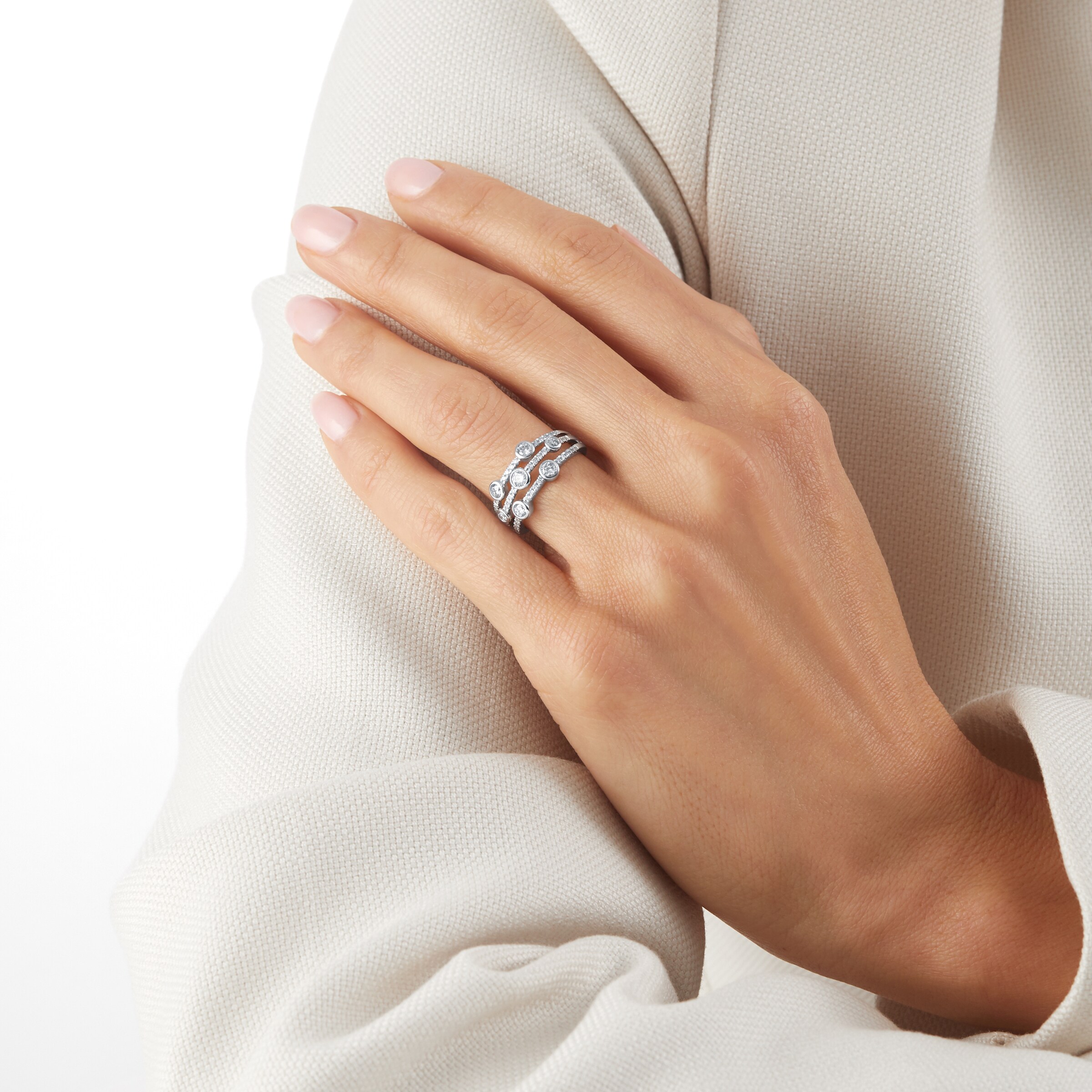 Mappin & Webb Gossamer 18ct White Gold 0.75cttw Diamond Ring - Ring Size L Mappin & Webb Gossamer 18ct White Gold 0.75cttw Diamond Ring - Ring Size L