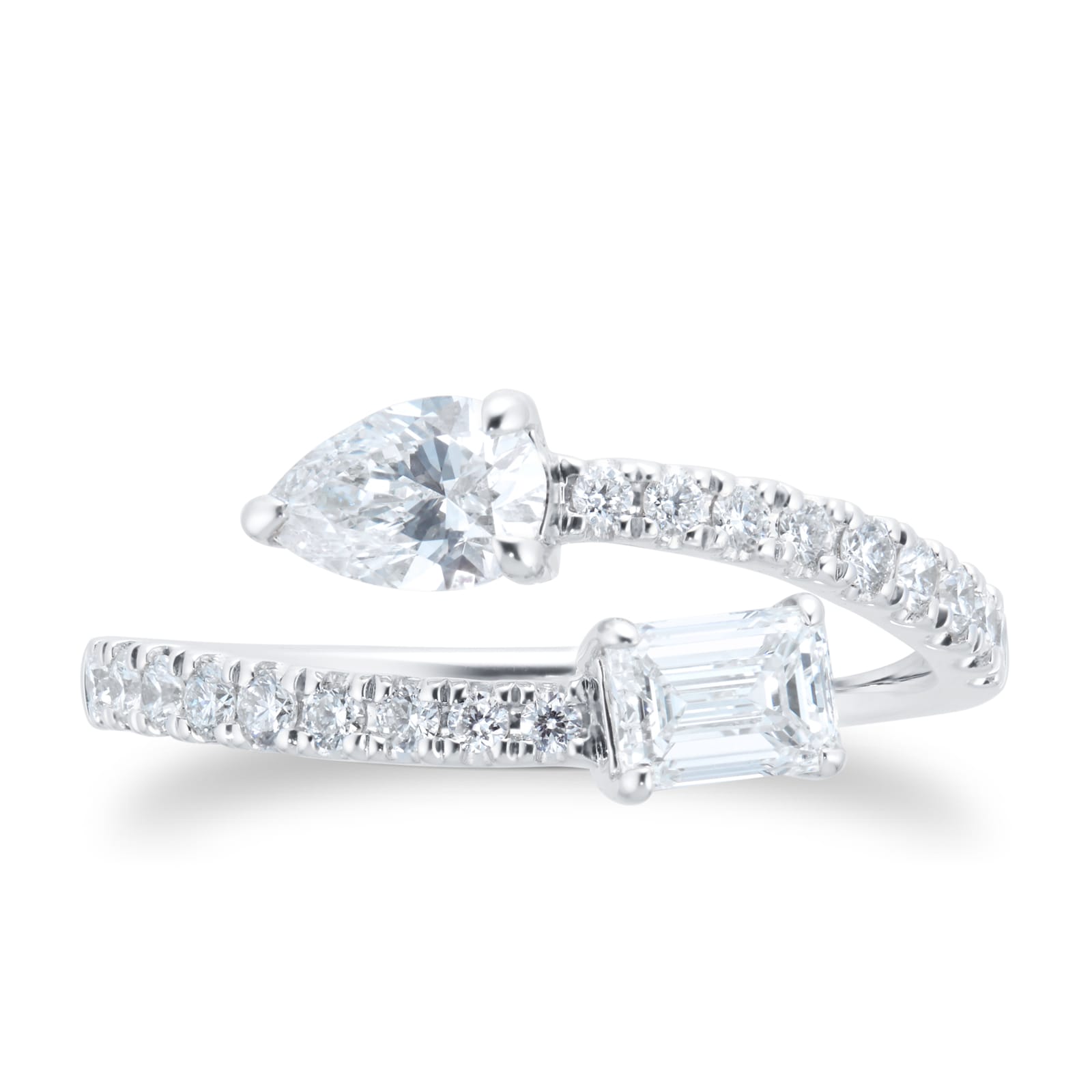 Mappin & Webb Riveret 18ct White Gold Tosi Et Mois 1.00cttw Diamond Ring Mappin & Webb Riveret 18ct White Gold Tosi Et Mois 1.00cttw Diamond Ring