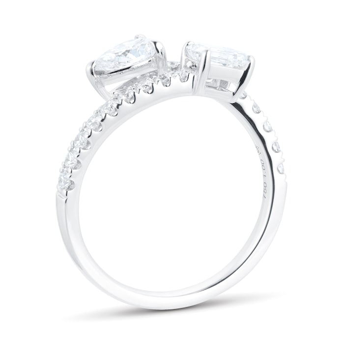 Mappin & Webb Riveret 18ct White Gold Tosi Es Mois 1.00cttw Diamond Ring