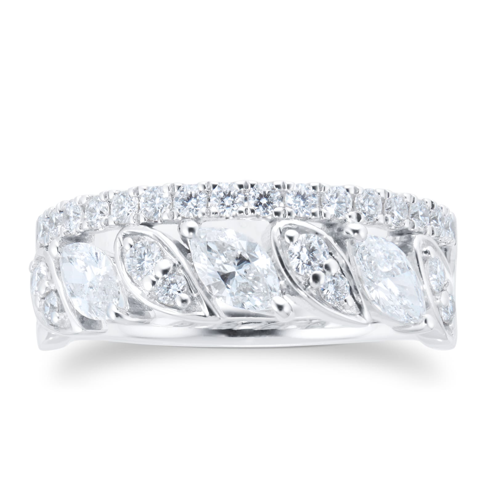 Mappin & Webb Vinea 18ct White Gold 1.00cttw Diamond Ring Mappin & Webb Vinea 18ct White Gold 1.00cttw Diamond Ring