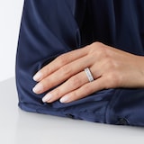 Mappin & Webb 18ct White Gold 1.00cttw Mixed Cut Diamond Dress Ring