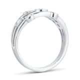 Goldsmiths 18ct White Gold 0.44ct Diamond Multi Bezel Ring