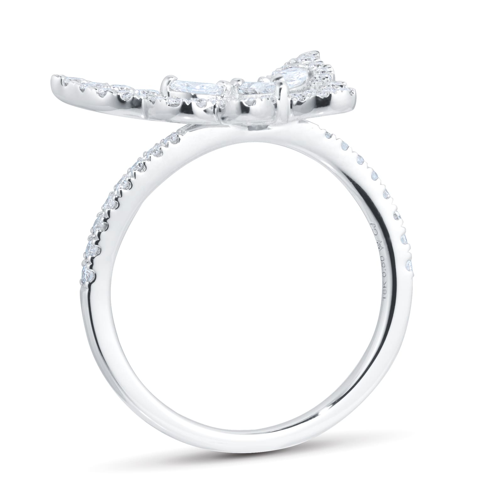 Mappin & Webb Limited Edition Riveret 18ct White Gold 0.50cttw Diamond Butterfly Ring Mappin & Webb Limited Edition Riveret 18ct White Gold 0.50cttw Diamond Butterfly Ring