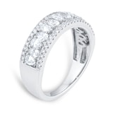 Mappin & Webb 18ct White Gold 1.00cttw Pear Cut Diamond Dress Ring