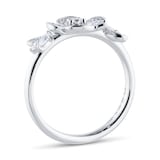 Mappin & Webb Vinea 18ct White Gold 0.36cttw Diamond Floral Ring - Ring Size I