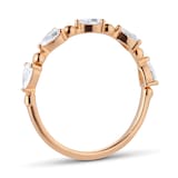 Goldsmiths 18ct Yellow Gold 0.50ct Brilliant Cut Diamond Set Shoulder Cluster Engagement Ring - Ring Size K