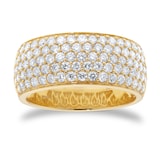 Mappin & Webb 18ct Yellow Gold 1.45cttw Diamond Pave Ring