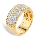 Mappin & Webb 18ct Yellow Gold 1.45cttw Diamond Pave Ring