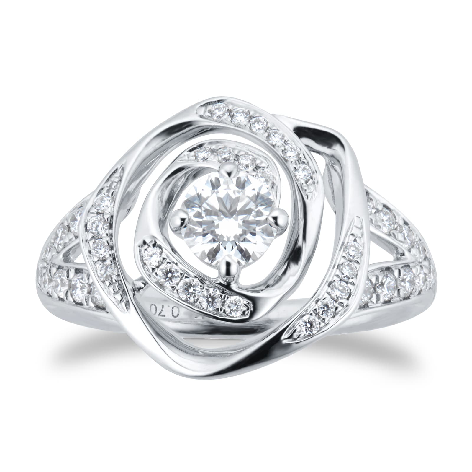 Mappin & Webb Limited Edition 18ct White Gold 0.70cttw Diamond Halo Ring