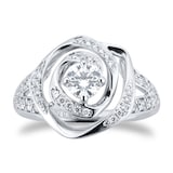 Mappin & Webb Limited Edition 18ct White Gold 0.70cttw Diamond Halo Ring