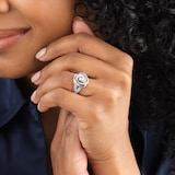 Mappin & Webb Limited Edition 18ct White Gold 0.70cttw Diamond Halo Ring