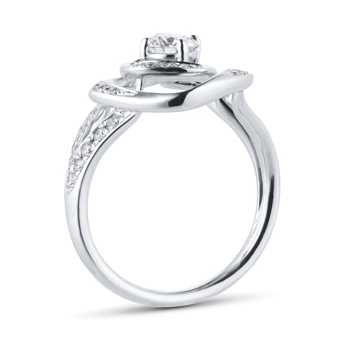 Mappin & Webb Limited Edition 18ct White Gold 0.70cttw Diamond Halo Ring