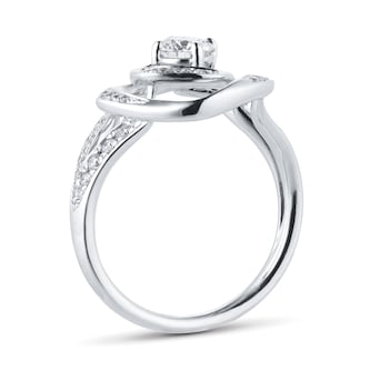 Mappin & Webb Limited Edition 18ct White Gold 0.70cttw Diamond Halo Ring Mappin & Webb Limited Edition 18ct White Gold 0.70cttw Diamond Halo Ring