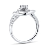 Mappin & Webb Limited Edition 18ct White Gold 0.70cttw Diamond Halo Ring