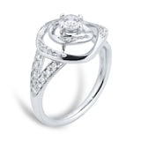Mappin & Webb Limited Edition 18ct White Gold 0.70cttw Diamond Halo Ring