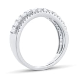 Mappin & Webb 18ct White Gold 1.00ct Diamond Illusion Set Dress Ring