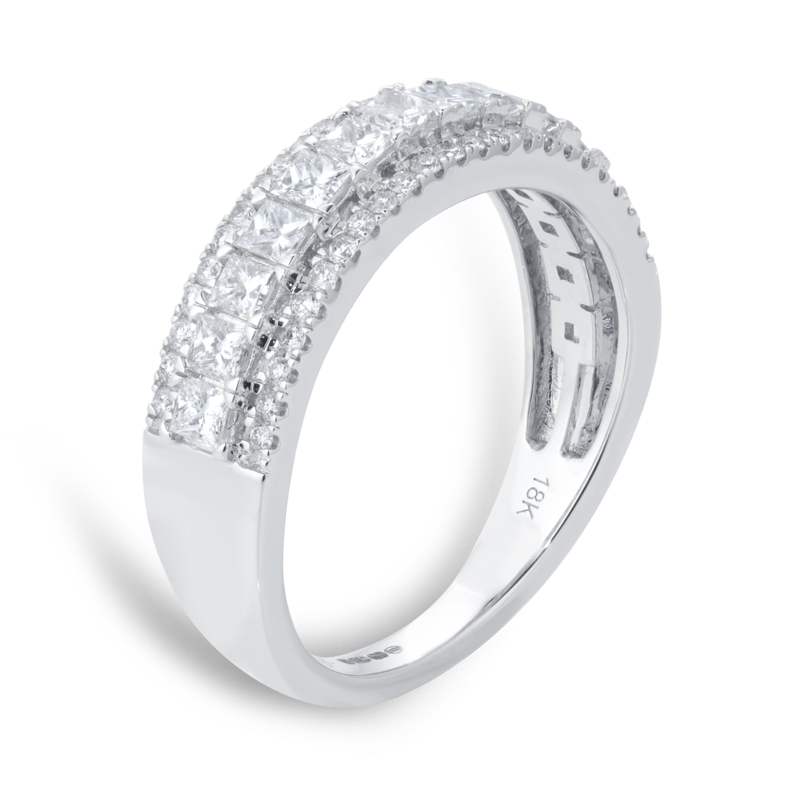 Mappin & Webb 18ct White Gold 1.00ct Diamond Illusion Set Dress Ring Mappin & Webb 18ct White Gold 1.00ct Diamond Illusion Set Dress Ring
