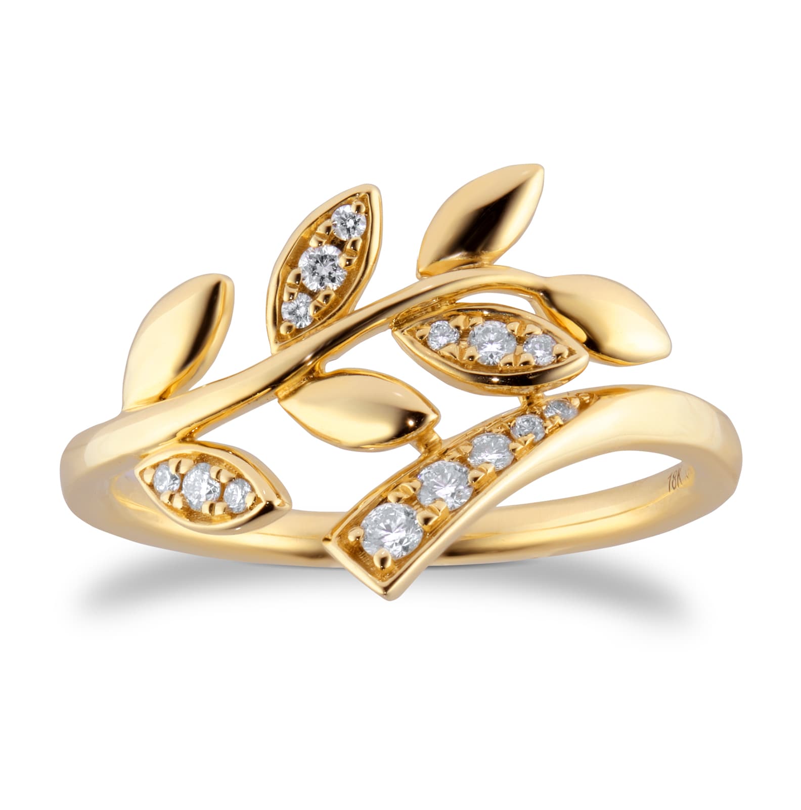 Mappin & Webb Vinea 18ct Yellow Gold 0.08cttw Diamond Ring Mappin & Webb Vinea 18ct Yellow Gold 0.08cttw Diamond Ring