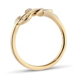 Mappin & Webb Vinea 18ct Yellow Gold 0.08cttw Diamond Ring - Ring Size J