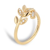 Mappin & Webb Vinea 18ct Yellow Gold 0.08cttw Diamond Ring - Ring Size J