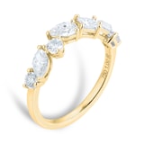 Mappin & Webb Riveret 18ct Yellow Gold 1.00cttw Mixed Cut Diamond Ring - Ring Size I
