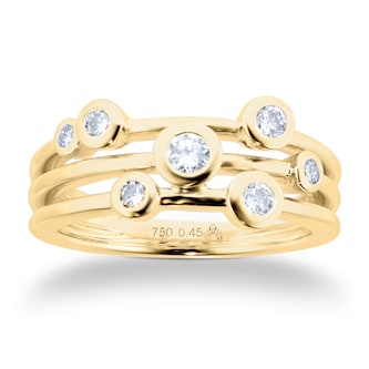 Mappin 
Webb Gossamer 18ct Yellow Gold 0.45cttw Diamond Ring