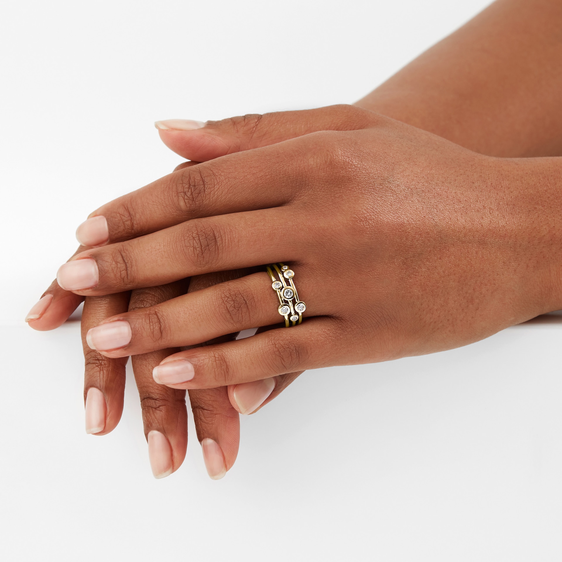 Mappin & Webb Gossamer 18ct Yellow Gold 0.45cttw Diamond Ring