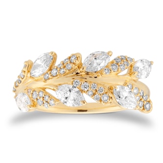 Mappin & Webb Vinea 18ct Yellow Gold 1.20cttw Diamond Ring