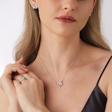 Mappin & Webb 18ct White Gold 0.30cttw Diamond Bow Ring - Ring Size M