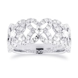 Mappin & Webb Floriana 18ct White Gold 0.72cttw Diamond Ring