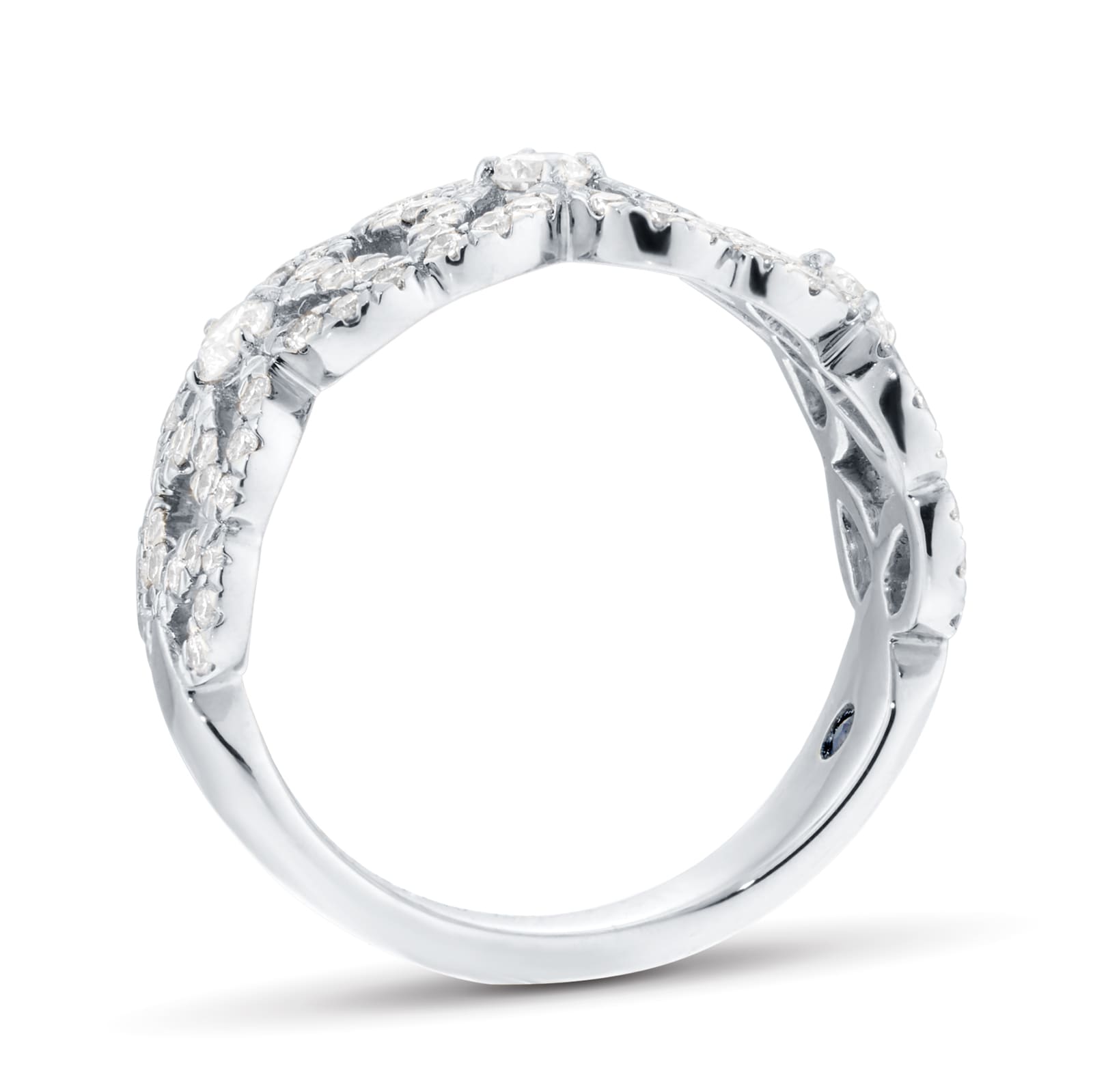 Mappin & Webb Floriana 18ct White Gold 0.72cttw Diamond Ring Mappin & Webb Floriana 18ct White Gold 0.72cttw Diamond Ring