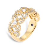 Mappin & Webb Floriana 18ct Yellow Gold 0.72cttw Diamond Ring - Ring Size J
