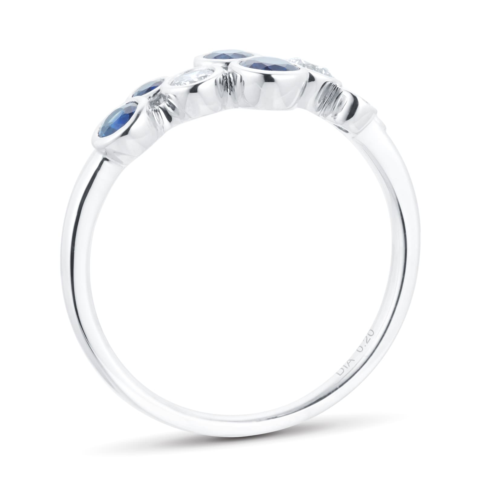 Mappin & Webb Gossamer Platinum Sapphire & Diamond Cluster Ring Mappin & Webb Gossamer Platinum Sapphire & Diamond Cluster Ring