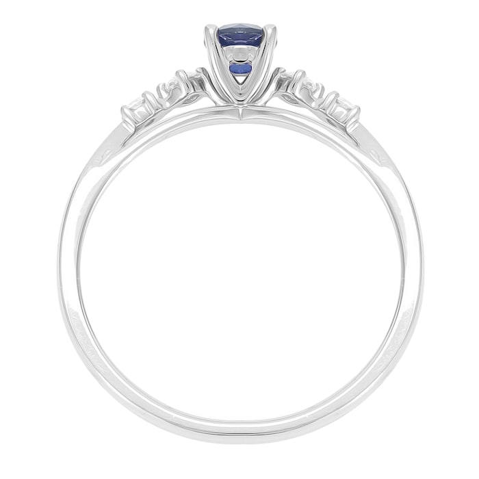 Mappin & Webb Carrington 18ct White Gold Sapphire Ring