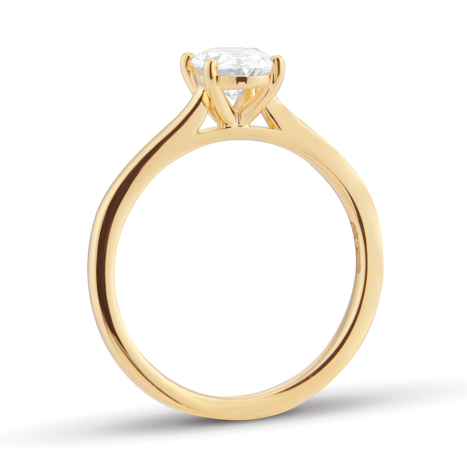 Goldsmiths 18ct Yellow Gold 0.90cttw Oval Cut Diamond Solitaire Engagement Ring Goldsmiths 18ct Yellow Gold 0.90cttw Oval Cut Diamond Solitaire Engagement Ring
