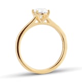 Goldsmiths 18ct Yellow Gold 0.90cttw Oval Cut Diamond Solitaire Engagement Ring