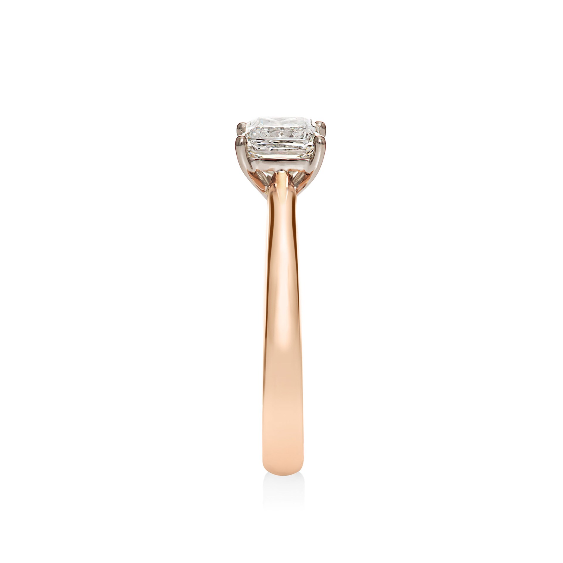 Mayors 18ct Rose Gold 1.00ct Princess Cut Engagement Ring (H/SI1) Mayors 18ct Rose Gold 1.00ct Princess Cut Engagement Ring (H/SI1)